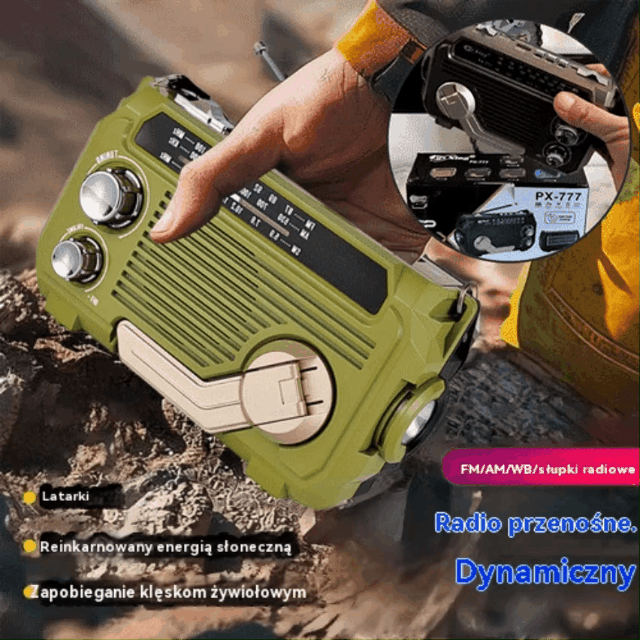 🏕️📻Przenośna wielofunkcyjna latarka radiowa AM