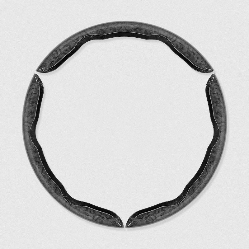 🚗【1 sada 3 kusů 】👍👍Dřevěný protiskluzový kryt na volant auta