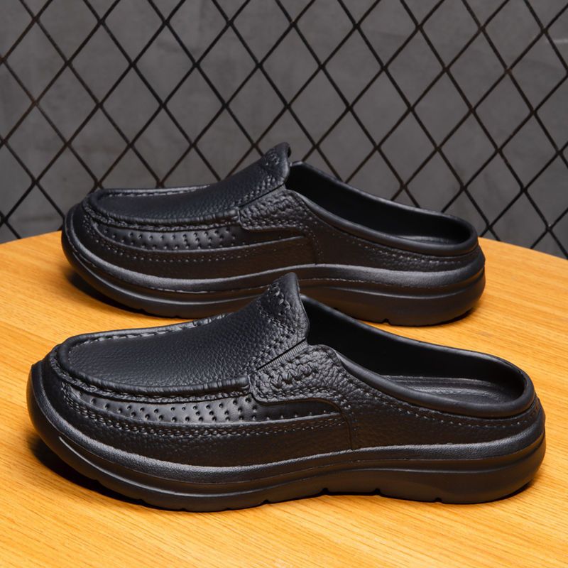 【39-45】 Casualowe sandały dla mężczyzn z prostymi półzębami 3911487