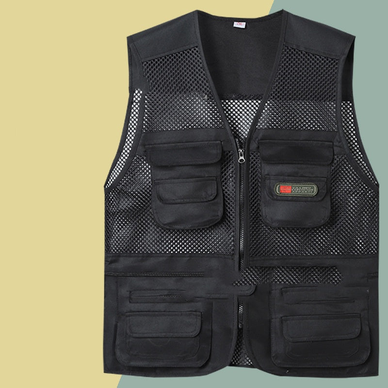 š„ćXL-4XLćš„Funkcjonalna kamizelka z wieloma kieszeniami_3640451