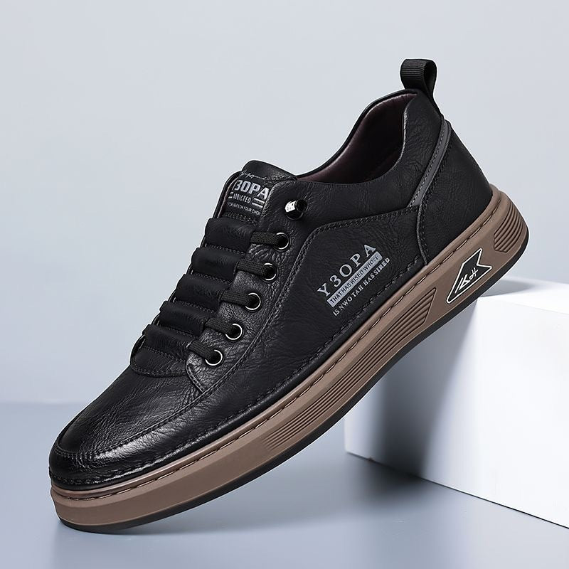 【39-44】Męskie skórzane buty biznesowe casual, oddychające 2026