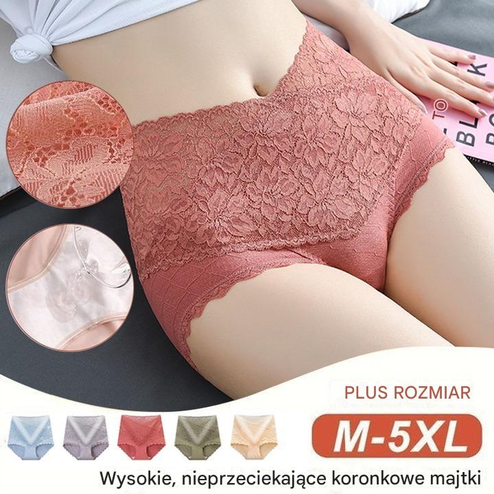 š„š„ć6 sztukćšAntybakteryjne baweÅniane koronkowe majtki z wysokim stanem