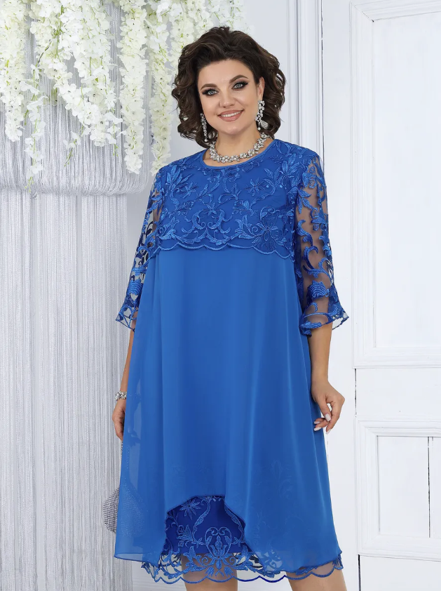 👍 👍【49% zniżki】🌹 【S-5XL】 Letnia elegancka haftowana swobodna wygodna sukienka