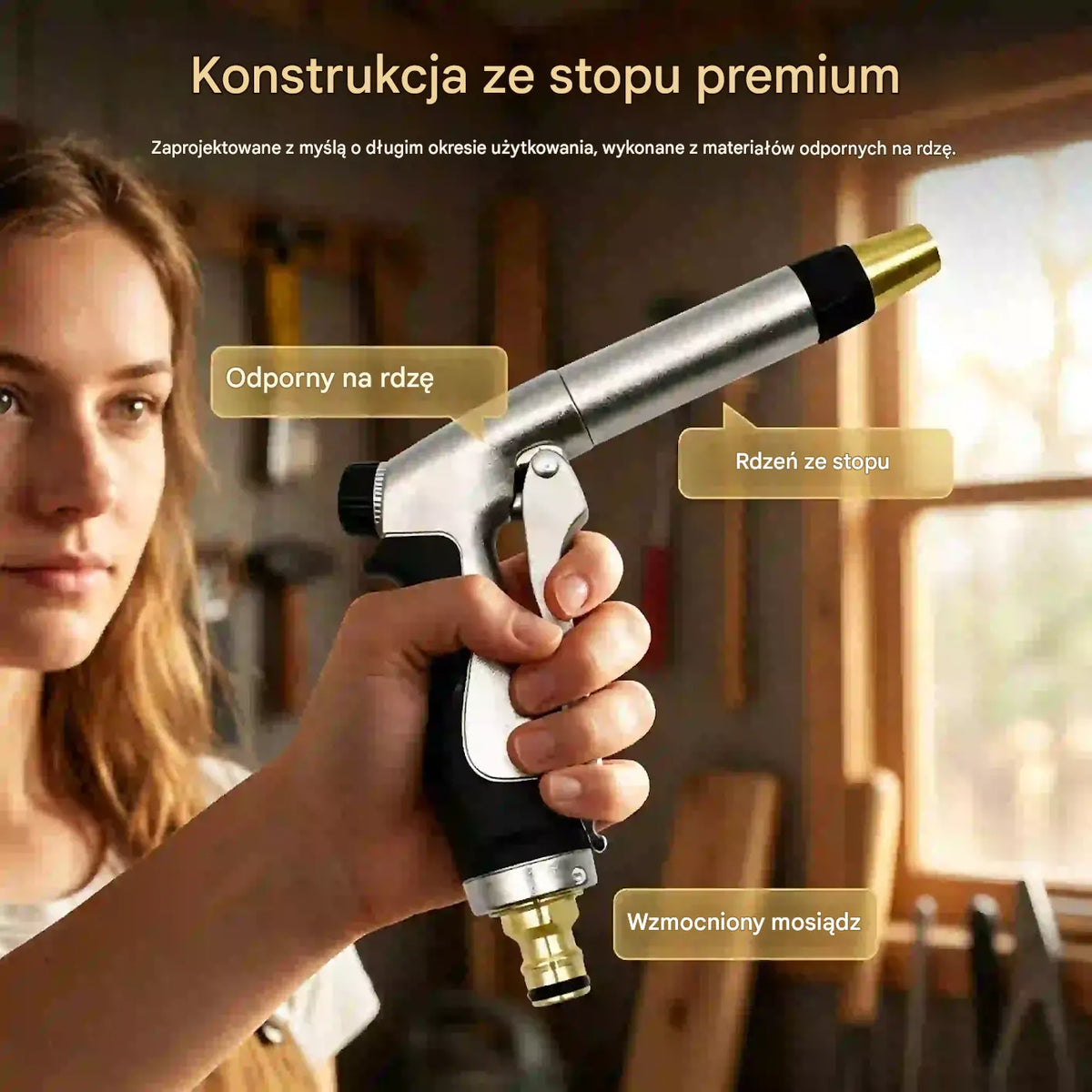 🥳 50% taniej! 🏠💦 Pistolet na wodę wysokociśnieniowy – idealny do mycia samochodu, podlewania ogrodu oraz czyszczenia elewacji i mebli ogrodowych 🌿🚘