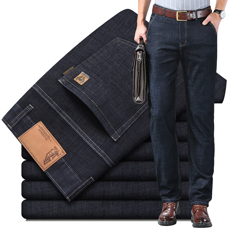 🔥【Купете 1, вземете 1 безплатно 【60-110 кг】👖👖 Мъжки дънки, обикновени, обикновени, универсални, страхотни, различни
