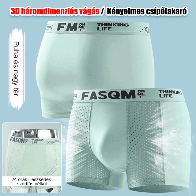🔥🔥【Specjalne oferty letnie】✨【6 opakowań】Letnie męskie oddychające bokserki z siateczki z lodowego jedwabiu