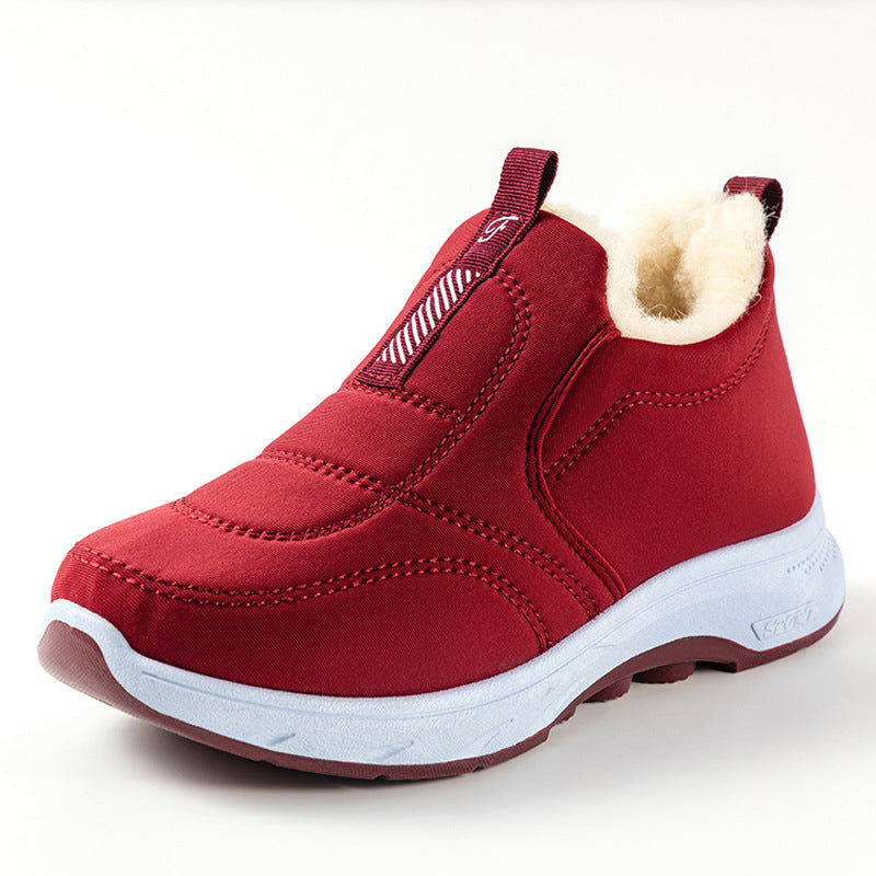 😀🎉aksamitne i pogrubiające🔥【35-41】ciepłe, bawełniane, wodoodporne buty zimowe dla kobiet-3808923
