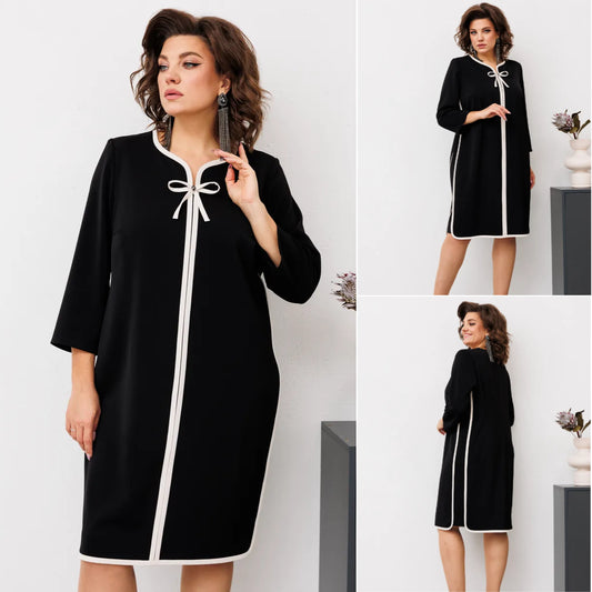 🍁【S-5XL】💞Wysokiej jakości elegancka sukienka na jesień i zimę w nowym stylu3839120