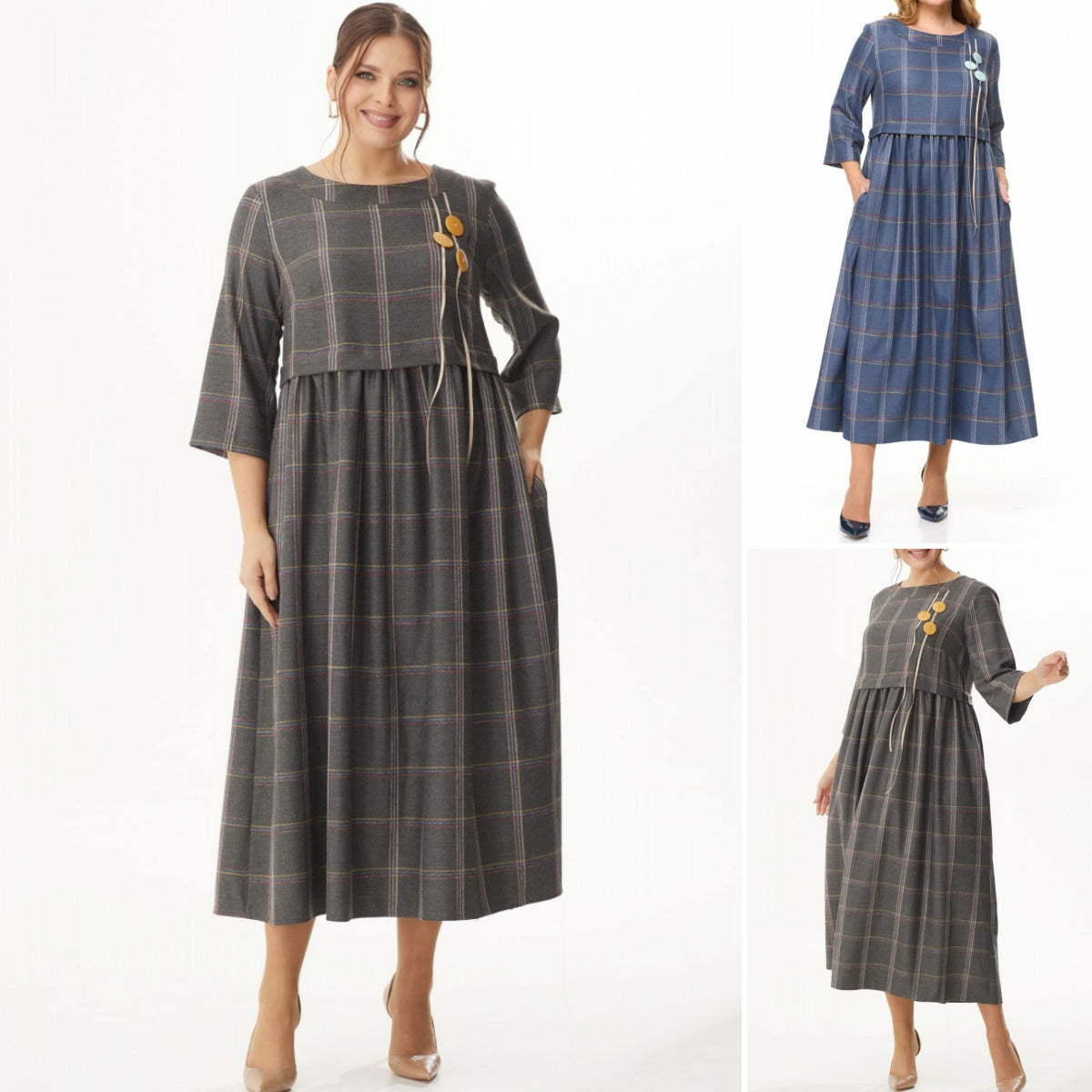 🔥【S-5XL】🍁🍂2024 nowa, wysokiej jakości modna, jesienna i zimowa, elegancka sukienka na co dzień