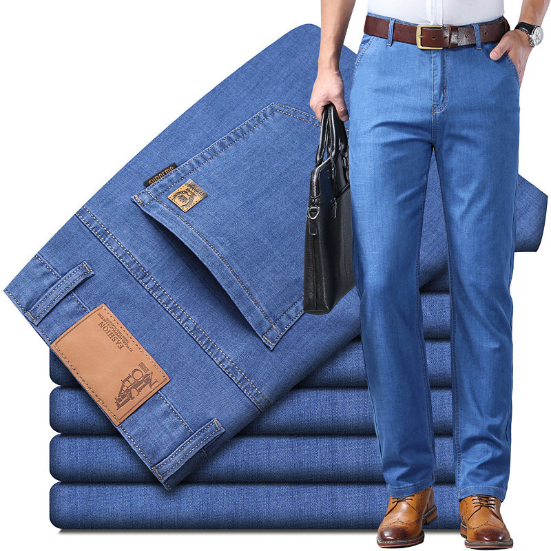🔥【Купете 1, вземете 1 безплатно 【60-110 кг】👖👖 Мъжки дънки, обикновени, обикновени, универсални, страхотни, различни