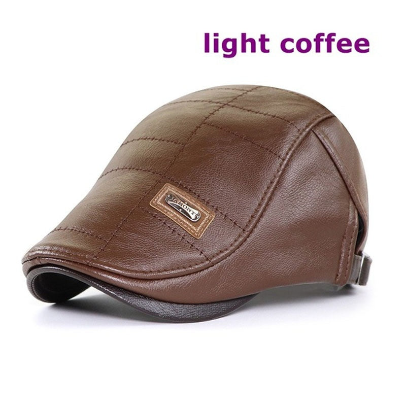 🧢🔥【Compra uno, llévate el segundo gratis】Nueva boina de cuero de alta calidad para otoño e invierno en estilo retro