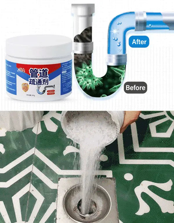 ✨🔥【Compra uno y llévate otro gratis】Limpiador de desagües: elimina fácilmente la grasa y las obstrucciones de inodoros y cocinas.