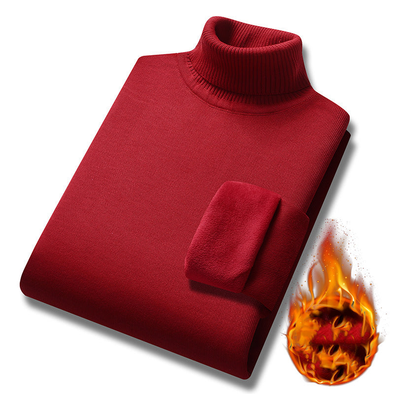 【🔥M-4XL】 2024 w nowym stylu, lekki, luksusowy męski sweter z golfem, kaszmirowy sweter biznesowy na co dzień-3810288