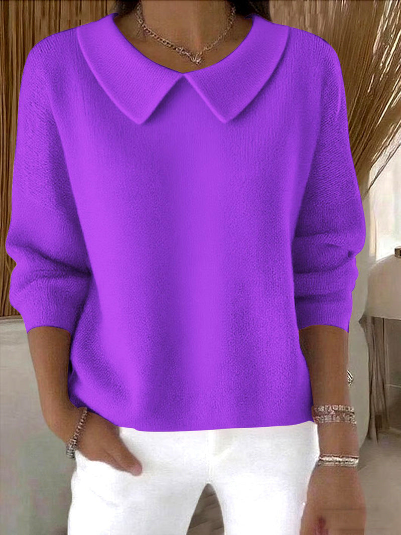 🔥🌸【S-3XL】【Jesienna nowość】Wygodny top damski z długim rękawem i dekoltem w serek – Ciepły i stylowy