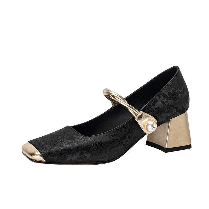 💥👡【35-39】✨Nowe modowe buty retro z haftem w kształcie kwiatów na rok 2025