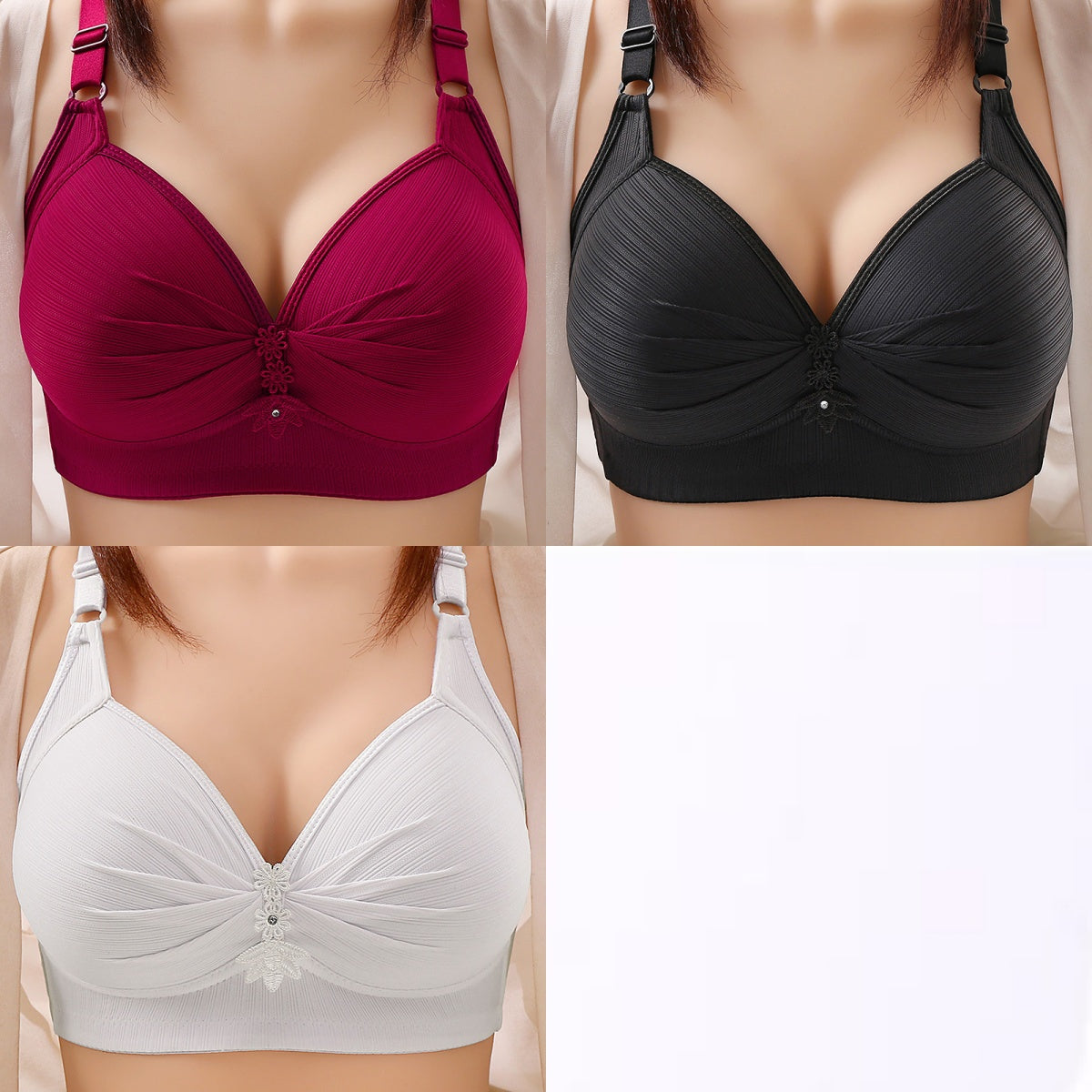 🔥【Producto más vendido✨】【49% de descuento】🥰 Sujetador cómodo con cierre frontal en tallas grandes