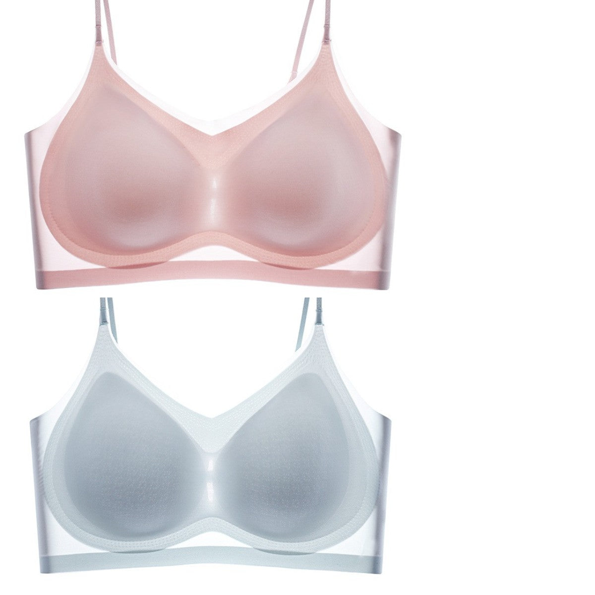 🔥✨【Specjalne oferty letnie】【Kup 1, otrzymaj 1 gratis】【40-100 kg】Ultracienki, miękki jedwab, chłodny biustonosz na lato