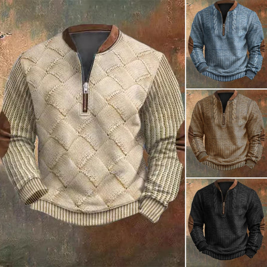 🔥【Zniżka 45%】【S-5XL】Męska półprzezroczysta bluza z kapturem zapinana na zamek z nowym jesienno-zimowym nadrukiem3905006