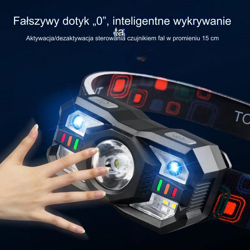 💡🌟【Kup 1 i otrzymaj 1 gratis】🔥🔥Inteligentna lampa indukcyjna o długim czasie pracy baterii, montowana na głowie, nocna latarka wędkarska3853553