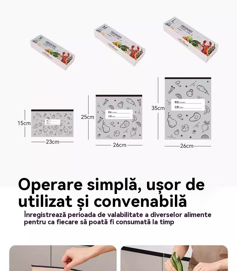 🔥🔥Łącznie 120 antybakteryjnych woreczków z folii aluminiowej, niezwykle łatwych w użyciu, pozwalających zachować świeżość.
