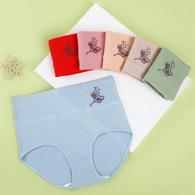 💖Последен ден, 39% отстъпка💖【Купете 3, вземете 3 безплатно】Чист памучен бикини с висока талия, големи размери, повдигащи ханша 【40-100 кг】