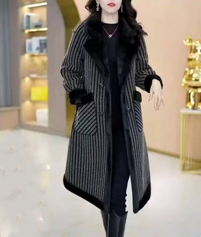 š„š ćM-4XLć2024 Zimowa nowa moda damska, zagÄszczona, ciepÅa, weÅniana kurtkaāØ-3819886