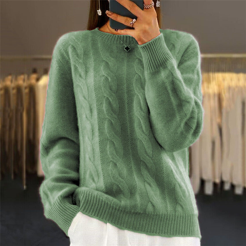 🔥✨【Novi jesenski stil】【S-2XL】2025 Jednobojni visokokvalitetni mekani i udobni vuneni džemper
