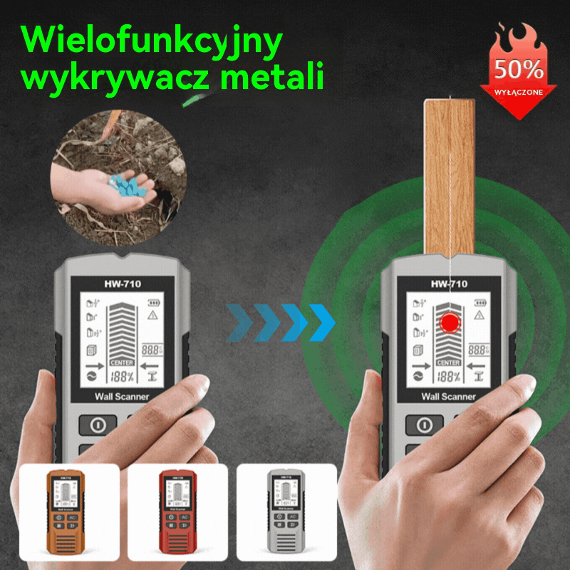 🌟🔍 Wykrywacz ścienny 2 w 1 – Unikaj ukrytych kabli i rur!