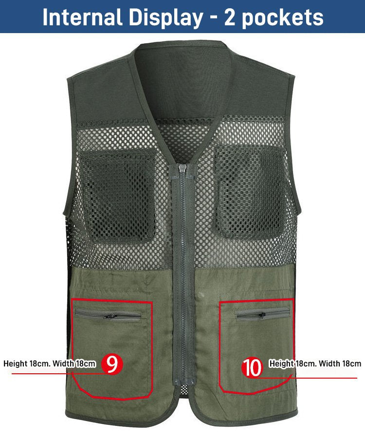 š„ćXL-4XLćš„Funkcjonalna kamizelka z wieloma kieszeniami_3640451