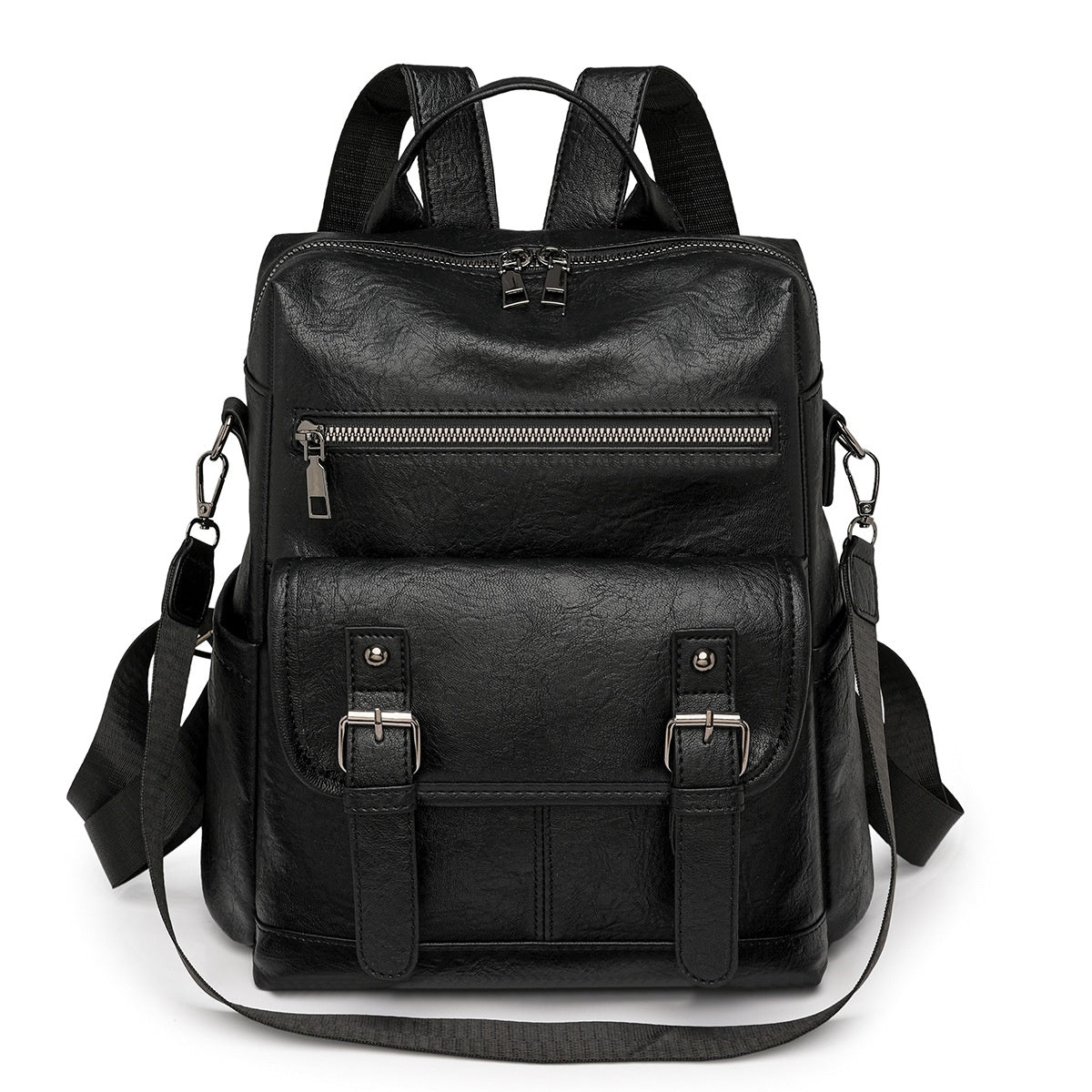 ✨🎉【50% отстъпка за ограничено време🔥】👜Модна ежедневна многофункционална дамска кожена раница