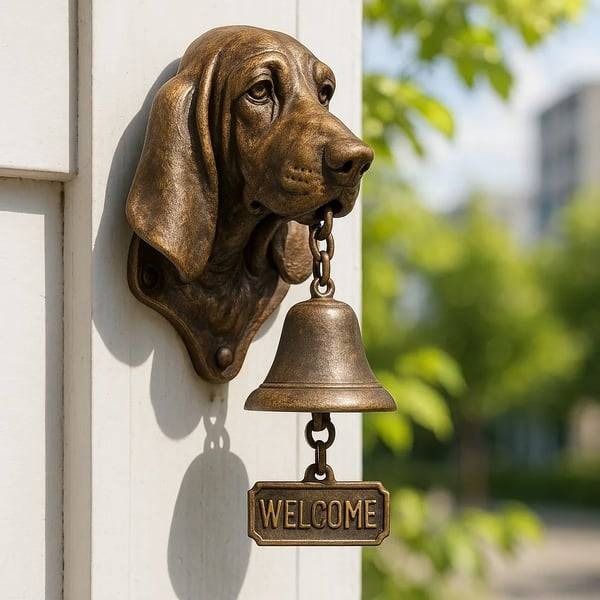 🐶🔔Dzwonek powitalny dla psów,  żywiczny znak powitalny, dekoracja ścienna dla psa