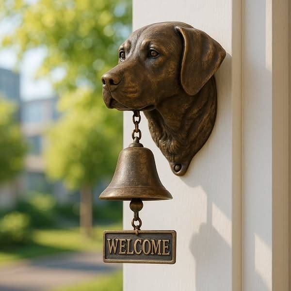 🐶🔔Dzwonek powitalny dla psów,  żywiczny znak powitalny, dekoracja ścienna dla psa