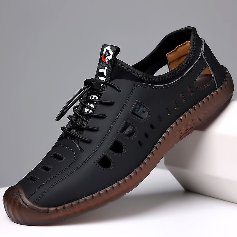 ⚡【39-44】🔥2025 nowe letnie męskie oddychające, wydrążone, miękkie, codzienne buty z dziurami, 💧 oddychające, lekkie i odporne na pot, ⛱ uniwersalne, swobodne i wygodne do noszenia na zewnątrz