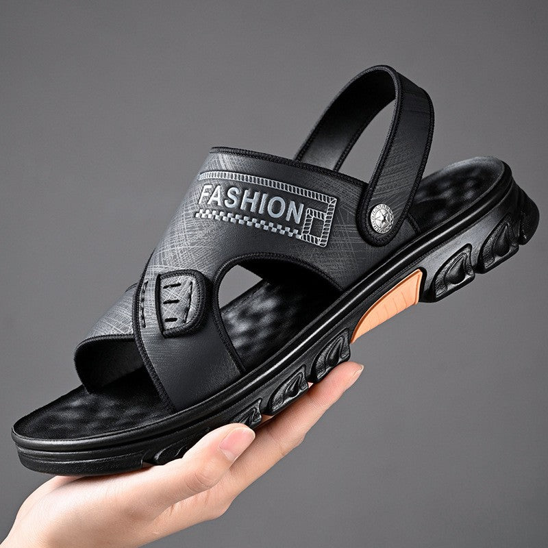 đ„đăTallas 38-44ăNuevas sandalias de playa de verano para hombre de cuero genuino con suela suave