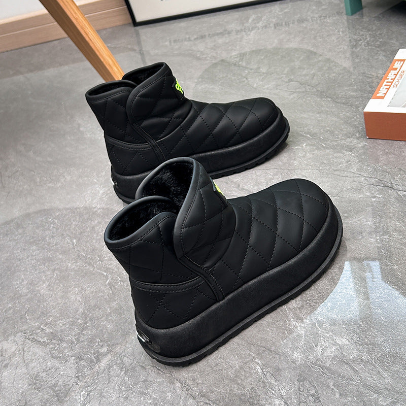 🔥🔥【35-40】2024 nowe zimowe buty damskie ciepłe plus aksamitne śniegowce-3798927