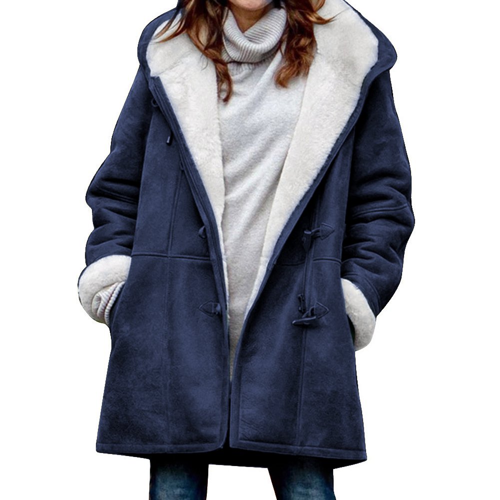 🥼🐏💖【Nowość zimowa 50% zniżki】【 S-5XL】2025 Modna i ciepła damska kurtka z zamszu, z ociepleniem z wełny, kurtka zimowana co dzień