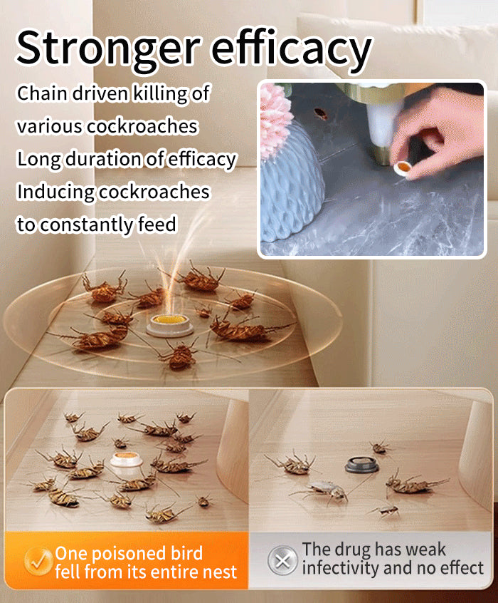 🦟【10 pudełek】Silna żelowa łatka do zabijania karaluchów