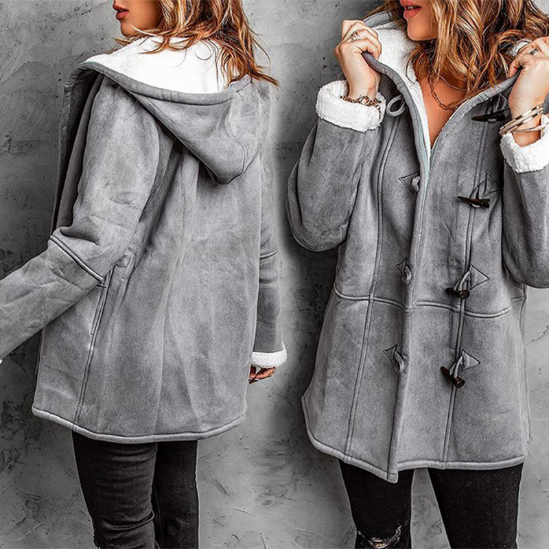 🥼🐏💖【Nowość zimowa 50% zniżki】【 S-5XL】2025 Modna i ciepła damska kurtka z zamszu, z ociepleniem z wełny, kurtka zimowana co dzień