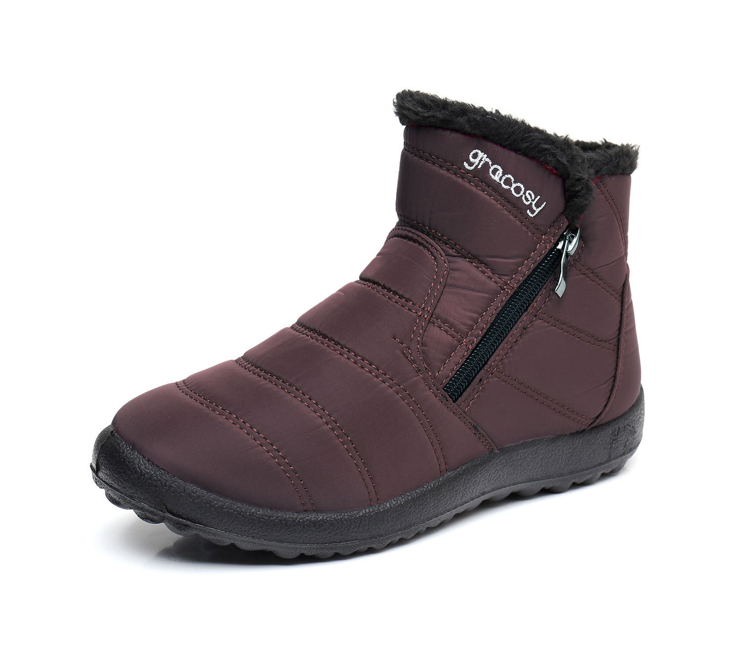 ✨【36-42】Nowe zimowe damskie wodoodporne śniegowce | Ciepłe, polarowe wysokie buty🔒-3833220