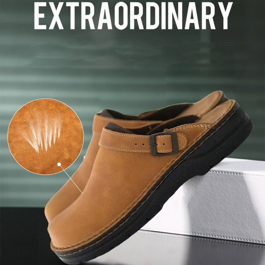 ✨【Kup jeden, a drugi dostaniesz za darmo】✨【36-48】 😎Męskie codzienne kapcie z okrągłymi noskami i miękką podeszwą-3891916