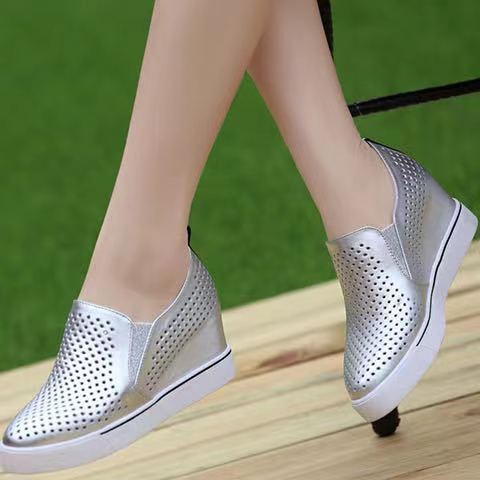 🔥🔥【34-41】Lato 2025 damskie buty na co dzień z miękkiej skóry z grubą podeszwą-3906771
