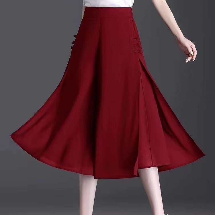 ✨🌈【M-4XL】【Nowy styl letni】Modne i eleganckie damskie dziewięciopunktowe szyfonowe spodnie casualowe z szerokimi nogawkami