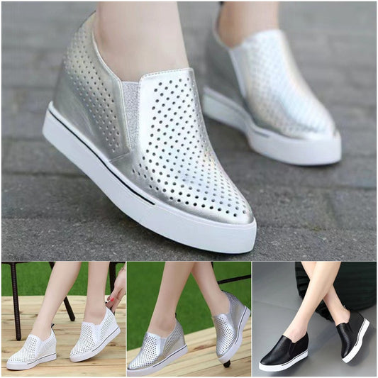 🔥🔥【34-41】Lato 2025 damskie buty na co dzień z miękkiej skóry z grubą podeszwą-3906771