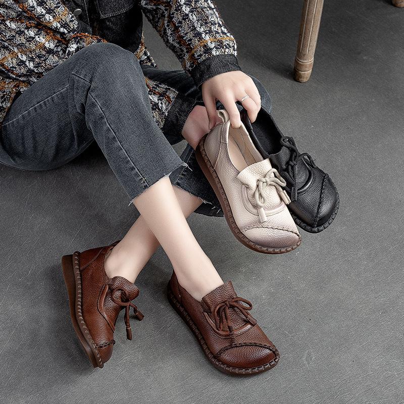 【35-40】Wysokiej jakości ręcznie robione buty z miękkiej skóry-3748196