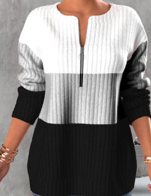 🔥🔥💟【SLEVA 45 %】Nové zimní svetry, barevně sladěný design, teplé a módní