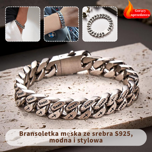 ✨💎Codzienny dodatek dla mężczyzn – srebro próby 925