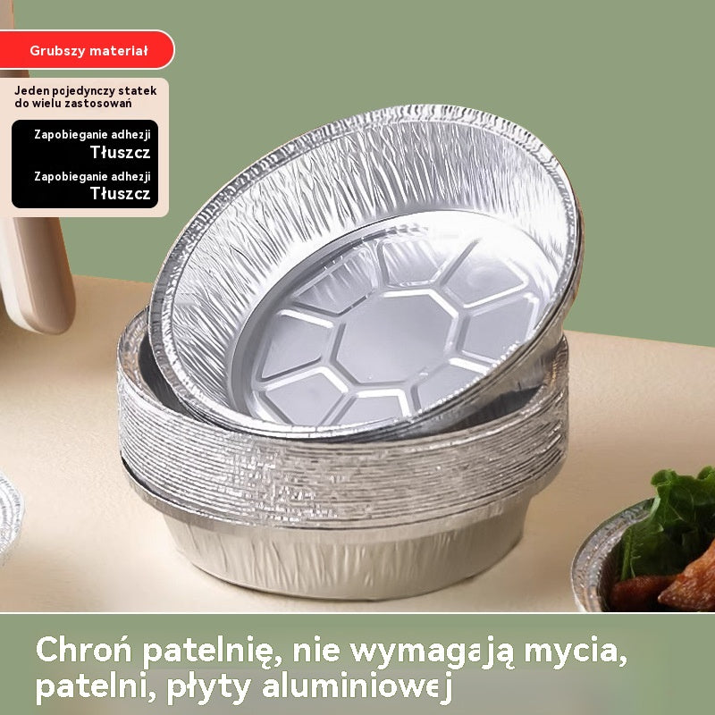 💥Oferta specjalna💥Jednorazowe tacki z folii aluminiowej do frytkownic powietrznych i piekarników, różne rozmiary, wielokrotnego użytku