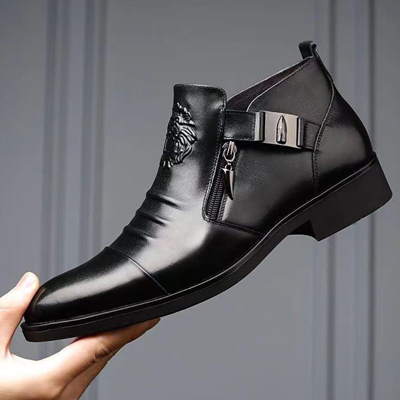 【39-45】Nowe skórzane buty męskie, wysokiej jakości skóra bydlęca, ręcznie robione-3775704