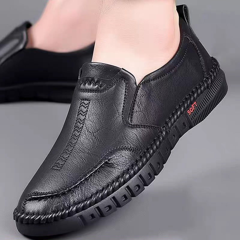【39-44】Skórzane buty casual dla mężczyzn z miękką podeszwą3913491
