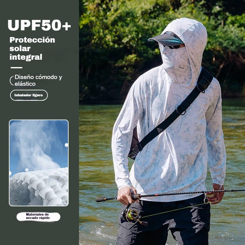 🔥【M-5XL】Ropa transpirable de protección solar para hombre, adecuada para deportes al aire libre y pesca. ✅️Pago contra entrega